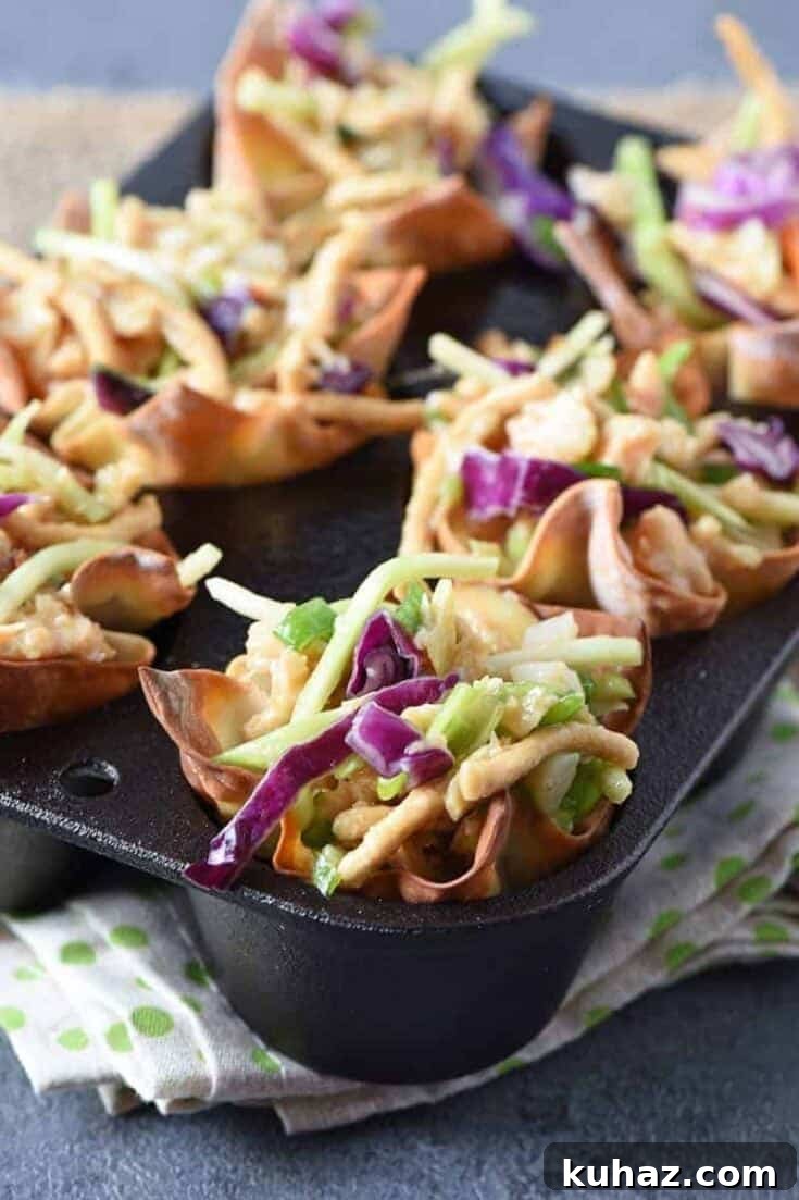 35 Unique Chicken Salad Recipes for Light Dinners and Lunch Prep 28 Asian Chicken Salad Wonton Cups