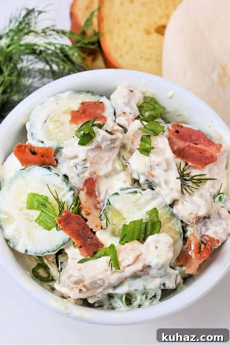 35 Unique Chicken Salad Recipes for Light Dinners and Lunch Prep 32 Sliced Cucumber Chicken Salad