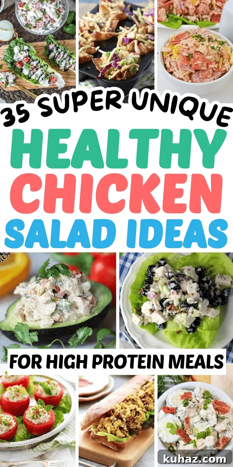 35 Unique Chicken Salad Recipes for Light Dinners and Lunch Prep 40 Chicken salad sandwich