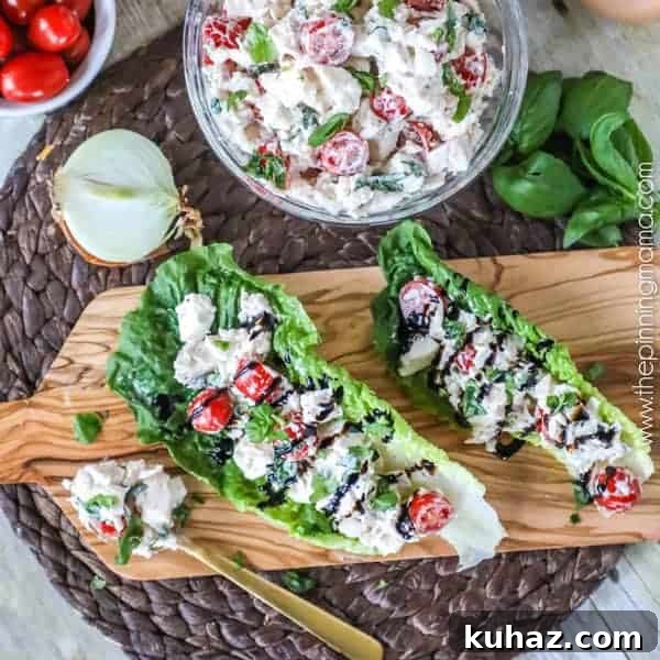 35 Unique Chicken Salad Recipes for Light Dinners and Lunch Prep 5 Caprese Chicken Salad
