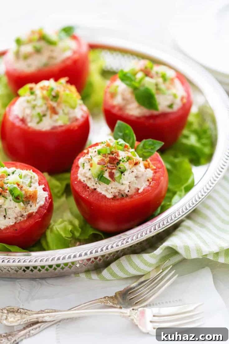 35 Unique Chicken Salad Recipes for Light Dinners and Lunch Prep 10 Chicken Salad Stuffed Tomatoes