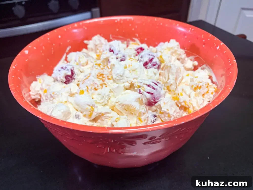 Classic Southern Ambrosia Salad with Marshmallows and Pineapple 2 img 9862 1