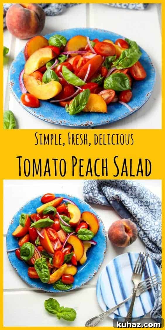 Summer Heirloom Tomato and Peach Salad with Basil Vinaigrette 8 img 9975 8